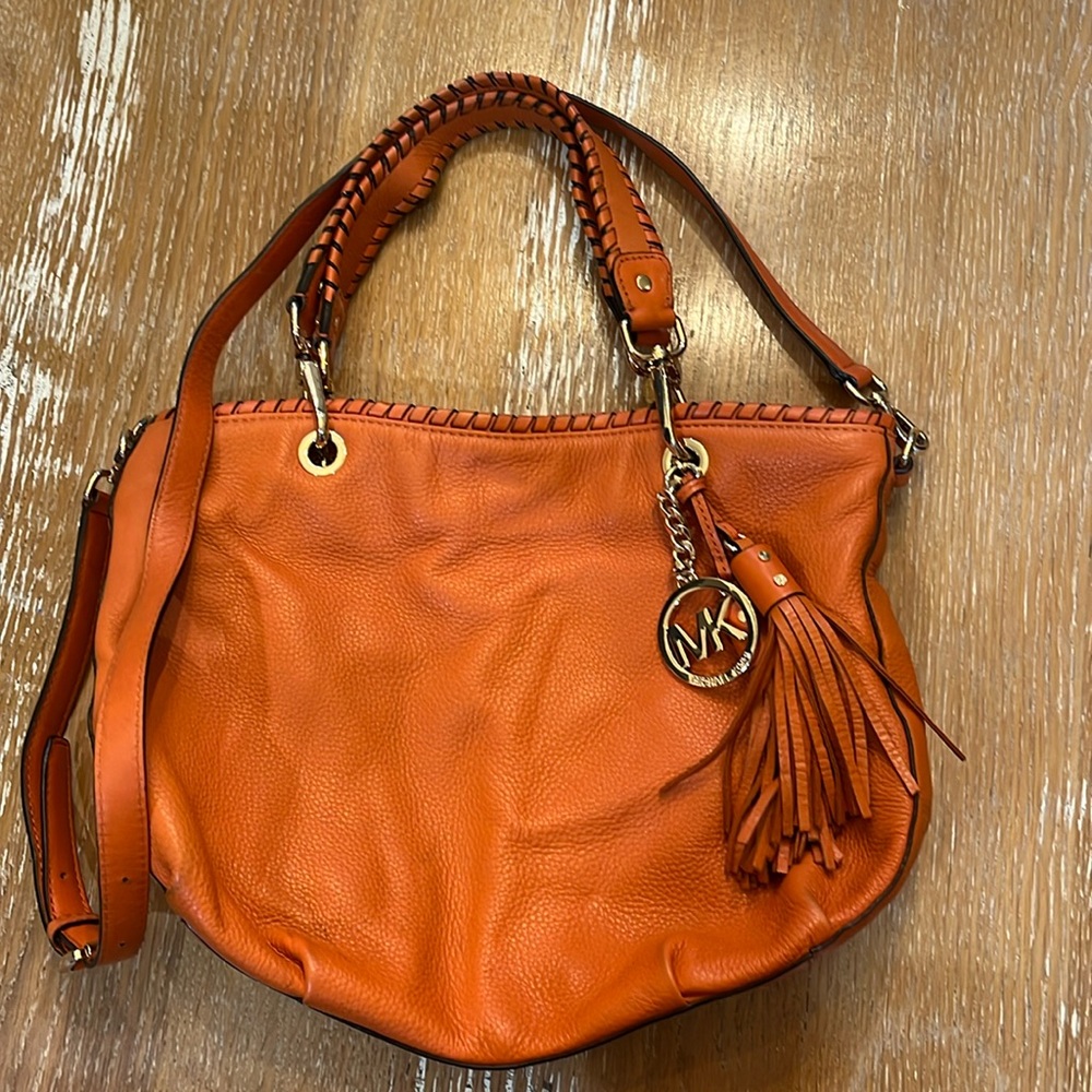 Michael Kors orange purse